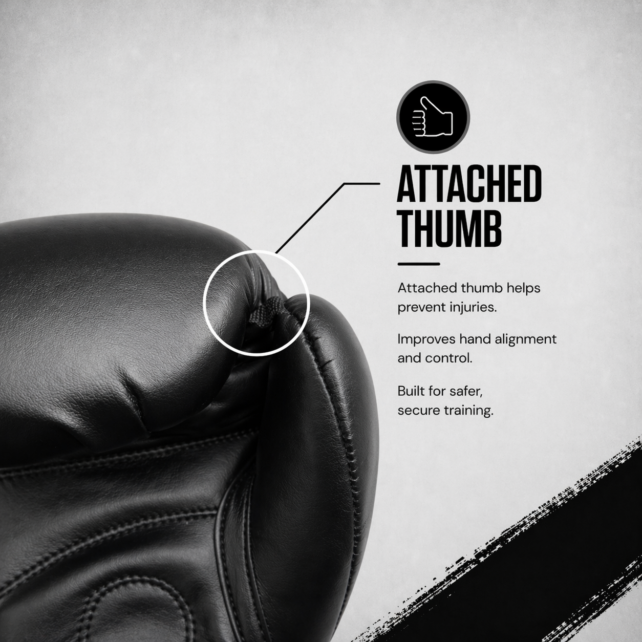 RAWCAGE IGNITE TRAINING BOXING GLOVES BLACK/WHITE