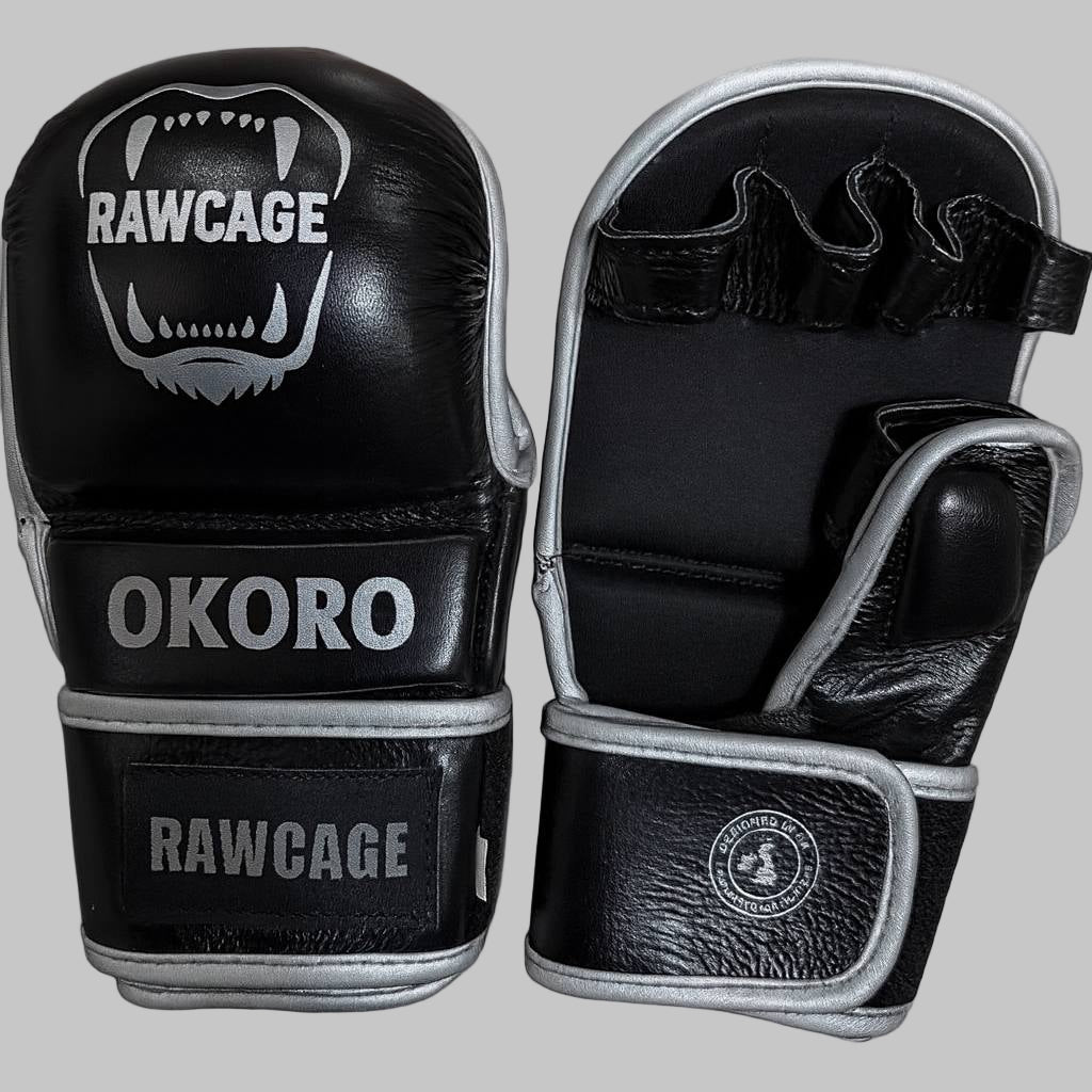 RAWCAGE ‘Okoro’ Cowhide Leather MMA Gloves