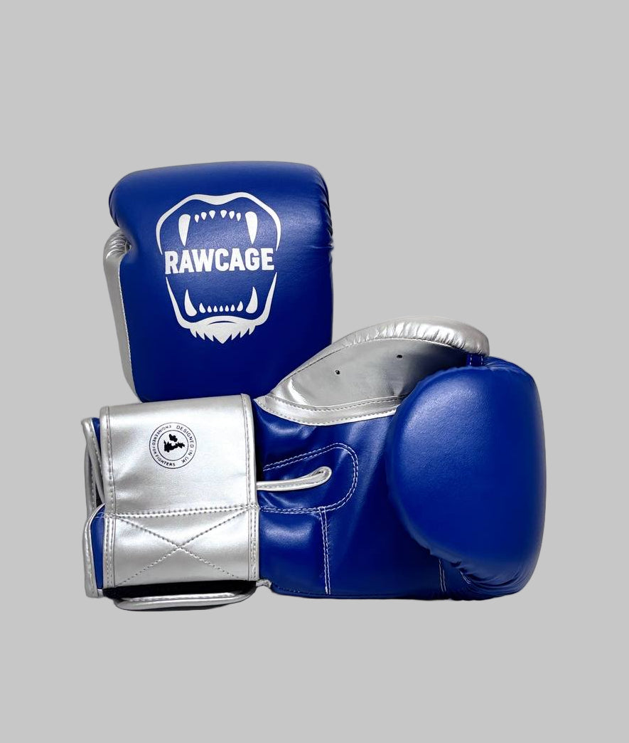 RAWCAGE BLUE NGOZI SPARRING BOXING GLOVES