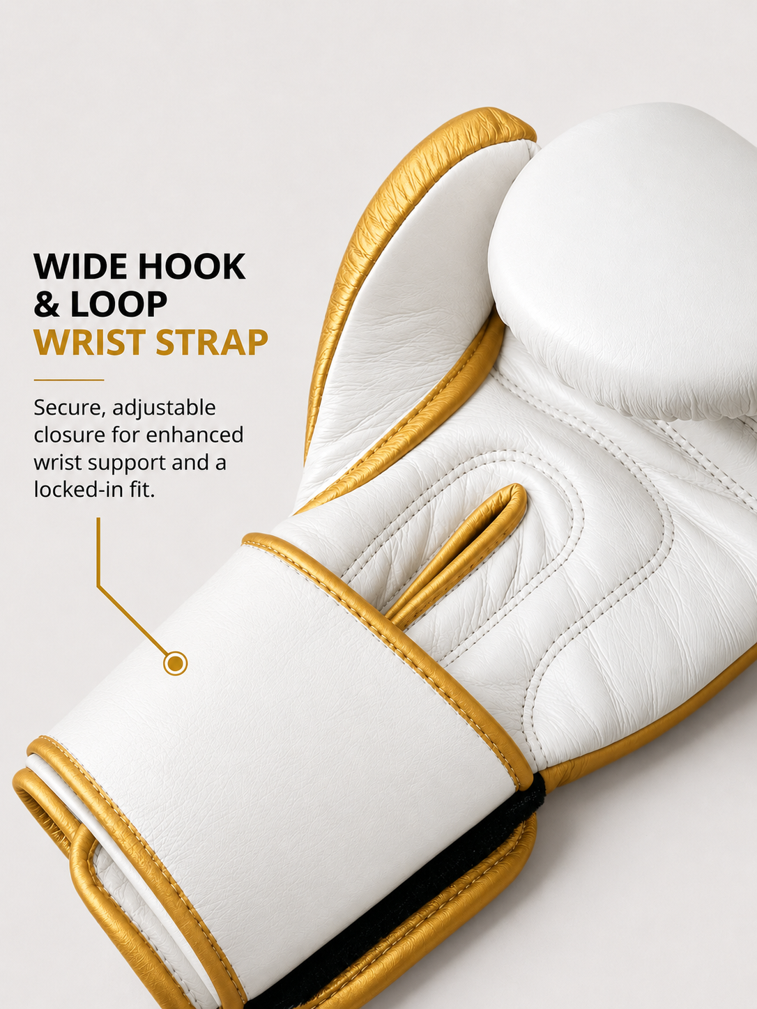 RAWCAGE IMPERIAL GOLD MAKARI COWHIDE LEATHER BOXING GLOVES