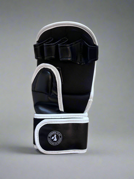 RAWCAGE RISE MMA SPARRING GLOVES BLACK/WHITE