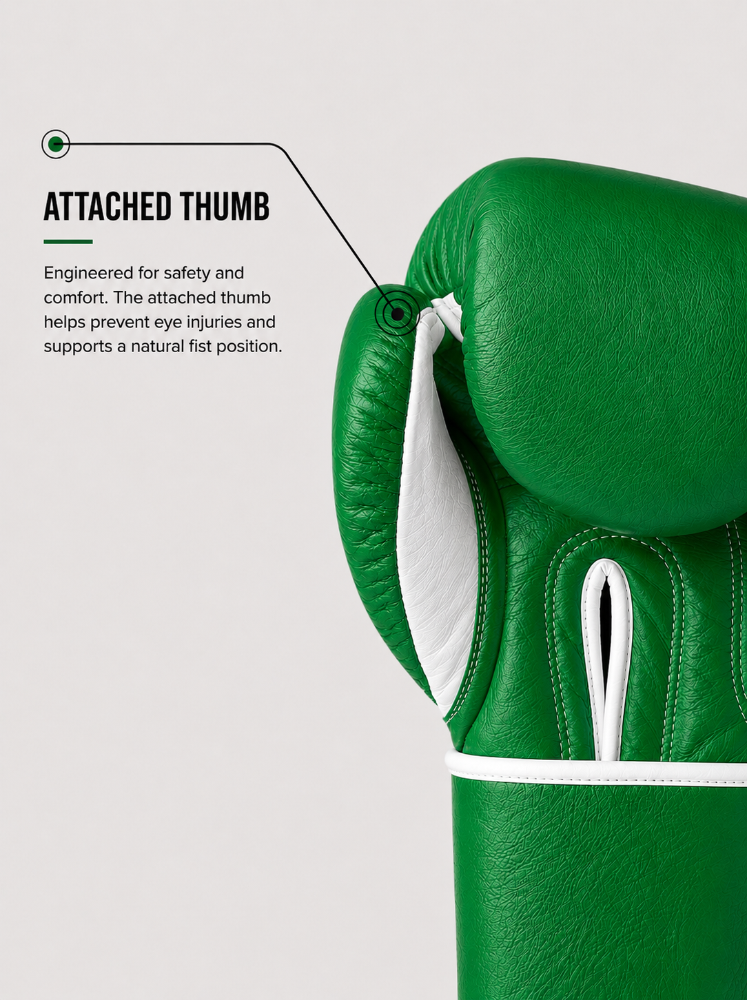 RAWCAGE EVERGREEN MAKARI COWHIDE LEATHER BOXING GLOVES