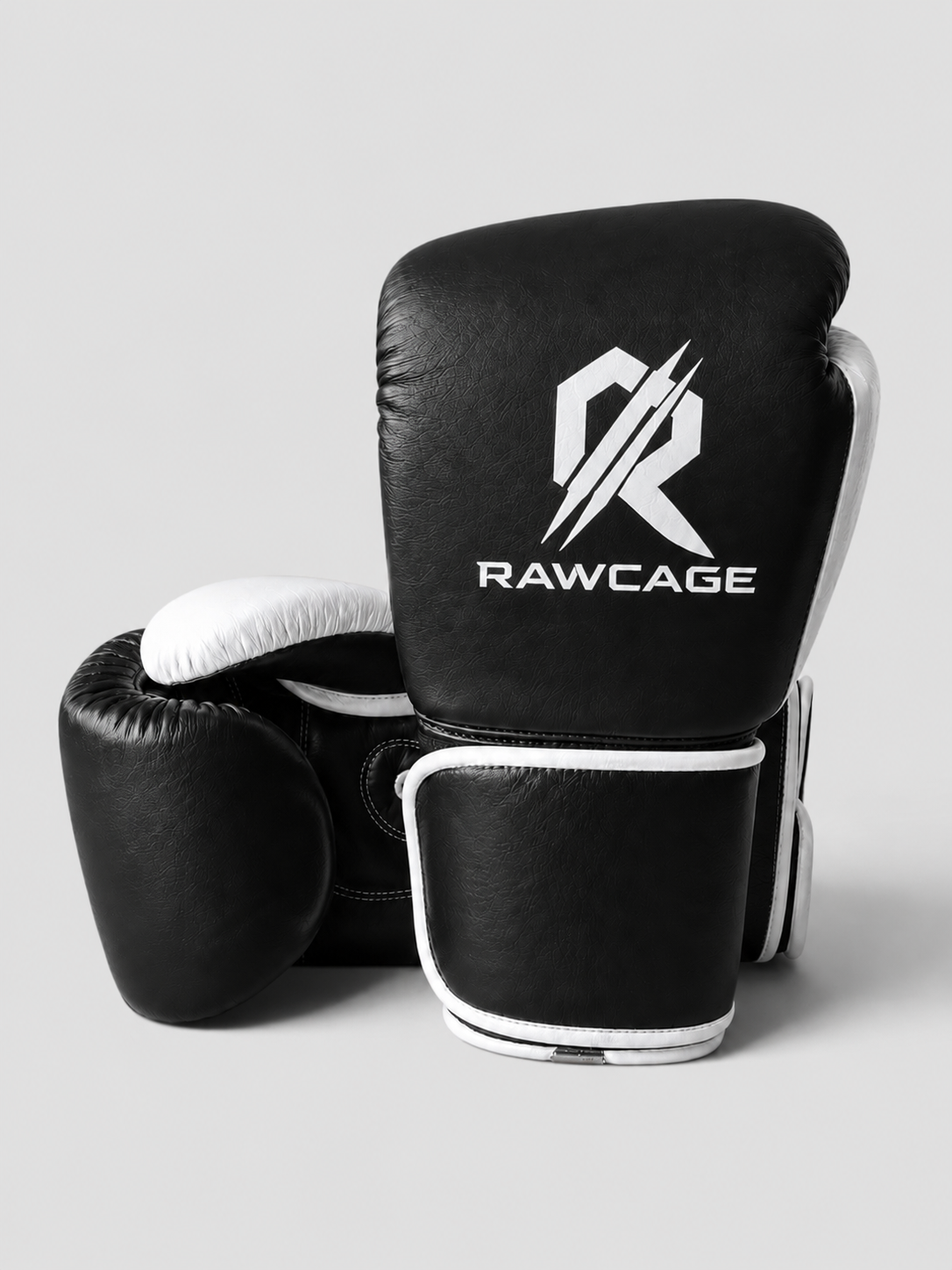 RAWCAGE MIDNIGHT FROST MAKARI COWHIDE LEATHER BOXING GLOVES