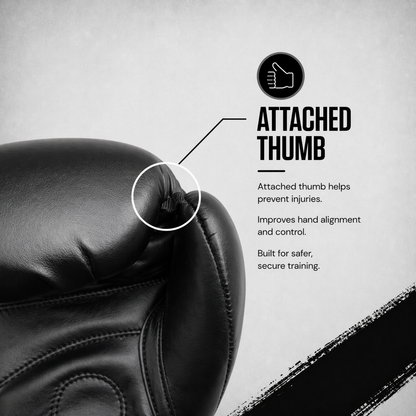 RAWCAGE IGNITE TRAINING BOXING GLOVES BLACK/WHITE