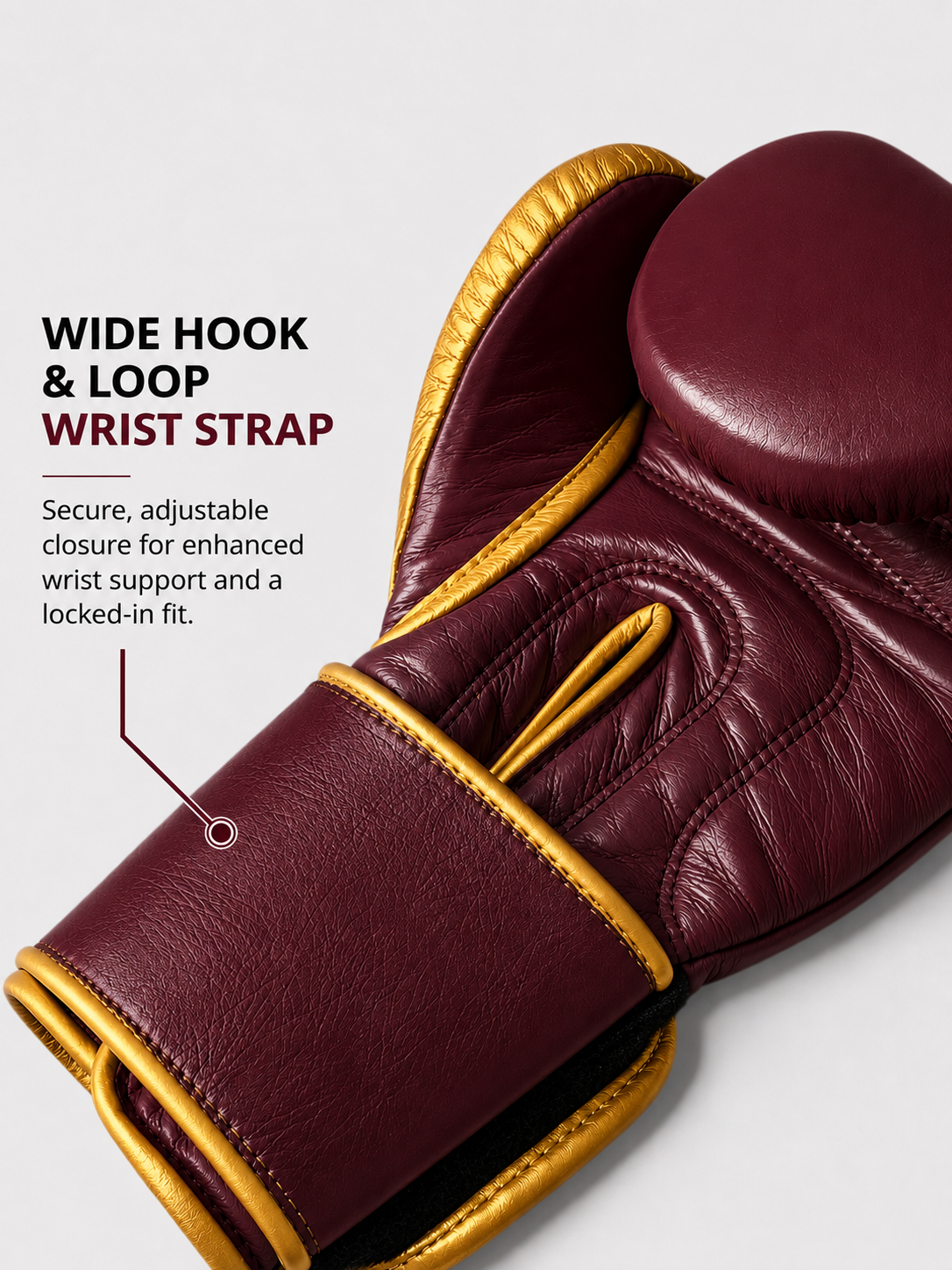 RAWCAGE ROYAL MAROON MAKARI COWHIDE BOXING LEATHER GLOVES