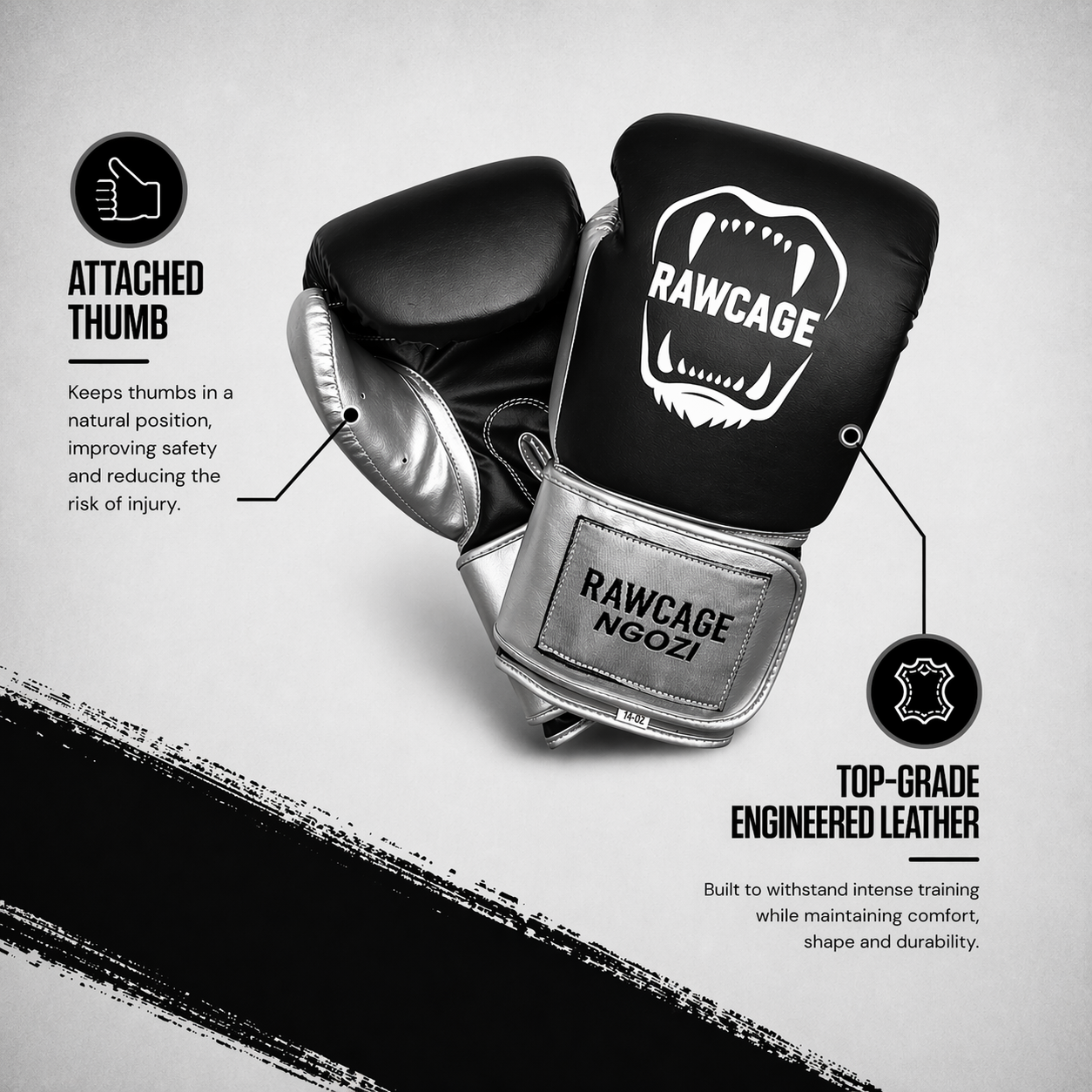 RAWCAGE NGOZI SPARRING BOXING GLOVES