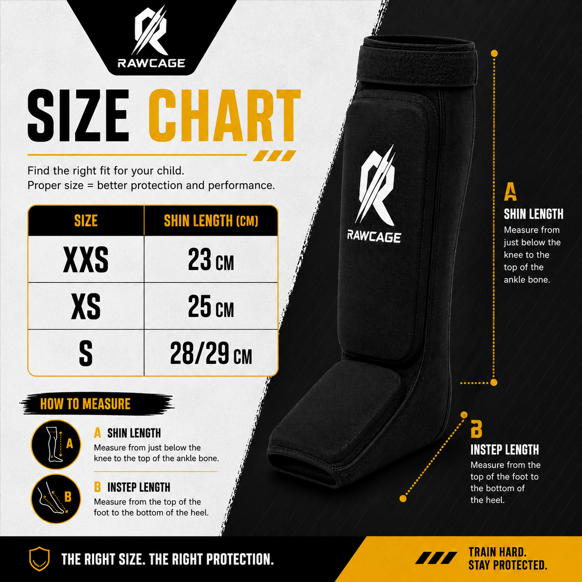 RAWCAGE CORESHIN V2 JUNIOR SHINGUARDS