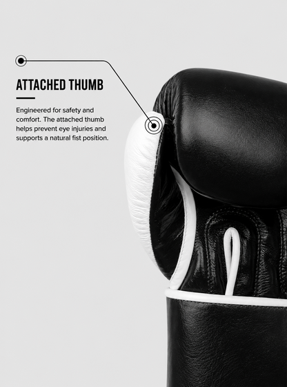 RAWCAGE MIDNIGHT FROST MAKARI COWHIDE LEATHER BOXING GLOVES