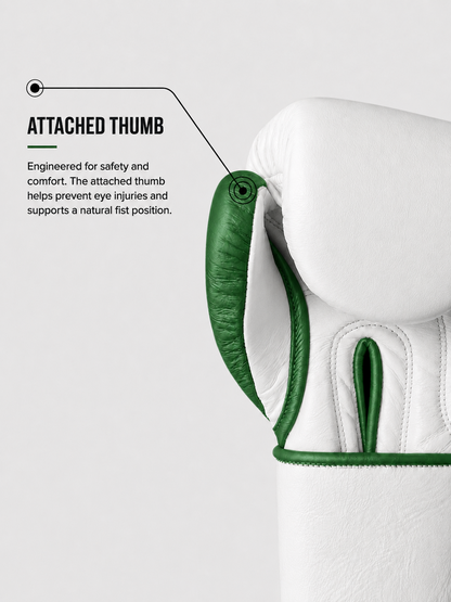 RAWCAGE EMERALD ICE MAKARI COWHIDE LEATHER BOXING GLOVES