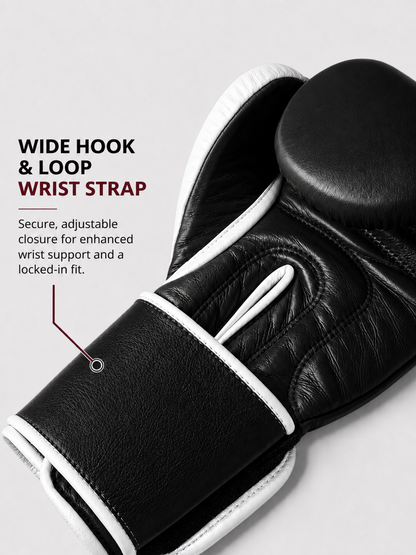RAWCAGE MIDNIGHT FROST MAKARI COWHIDE LEATHER BOXING GLOVES