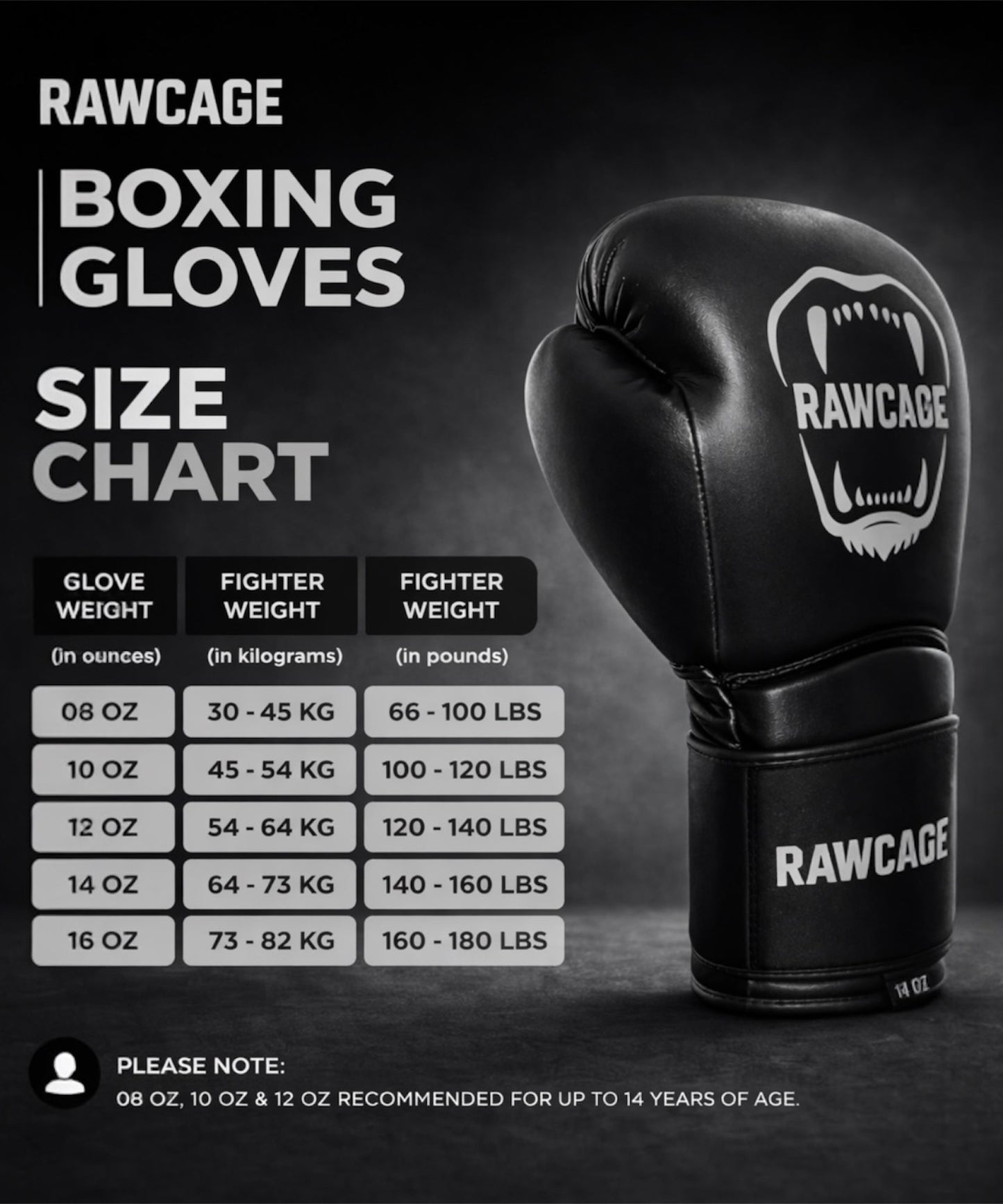RAWCAGE BLUE NGOZI LACE SPARRING BOXING GLOVES
