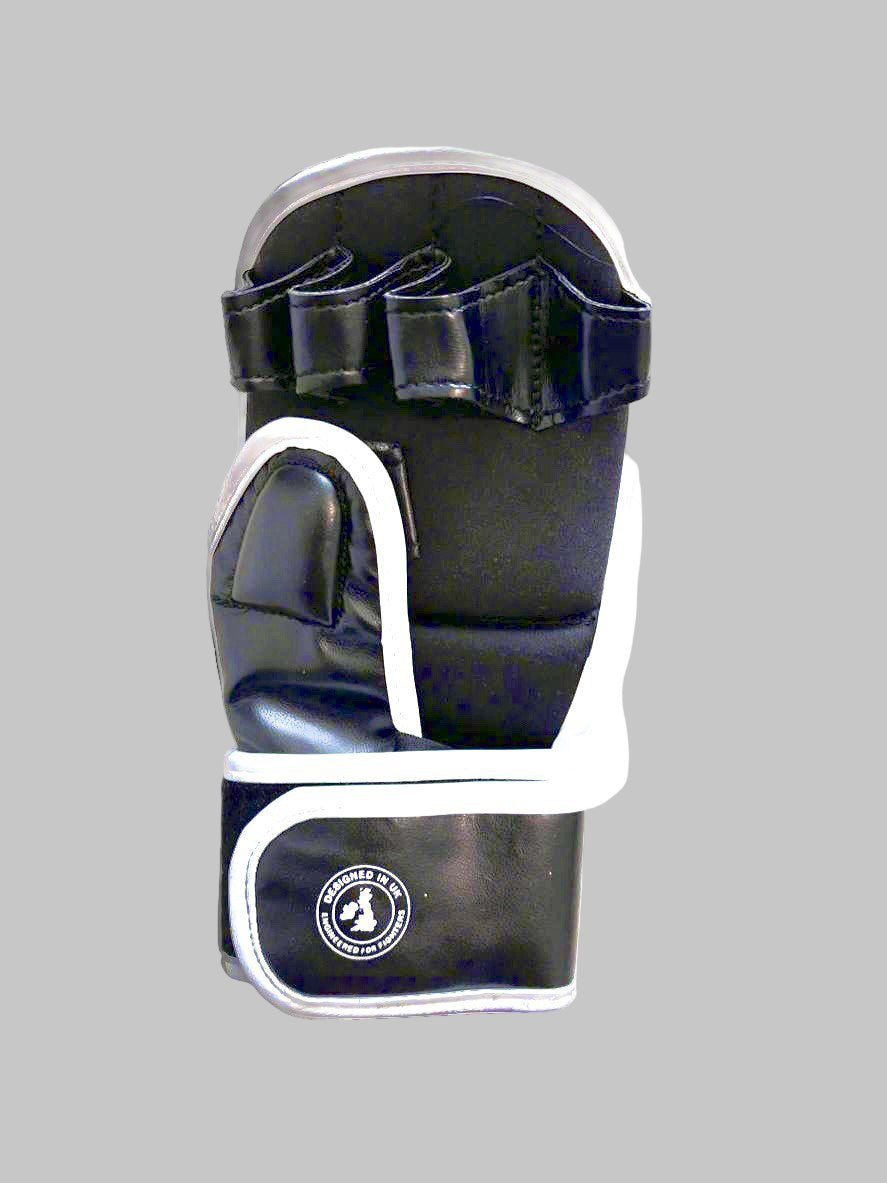 RAWCAGE RISE MMA SPARRING GLOVES BLACK/WHITE