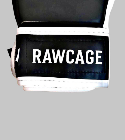 RAWCAGE RISE MMA SPARRING GLOVES BLACK/WHITE