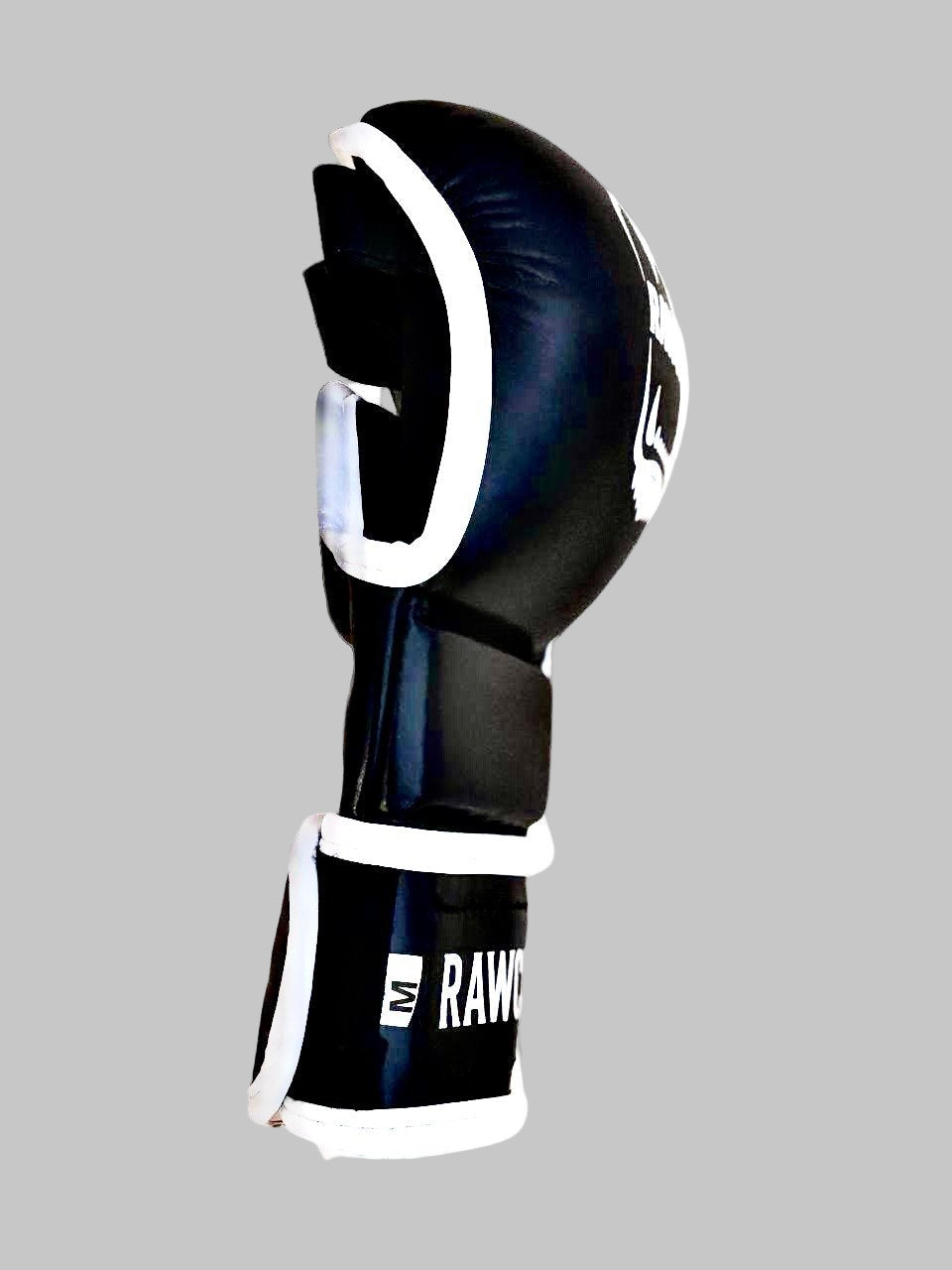 RAWCAGE RISE MMA SPARRING GLOVES BLACK/WHITE