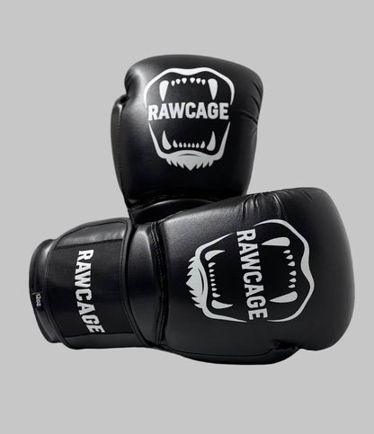 RAWCAGE IGNITE TRAINING BOXING GLOVES BLACK/WHITE