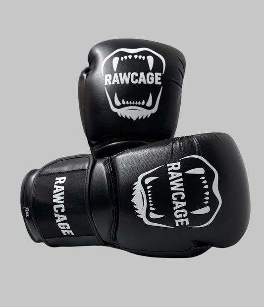 RAWCAGE IGNITE TRAINING BOXING GLOVES BLACK/WHITE