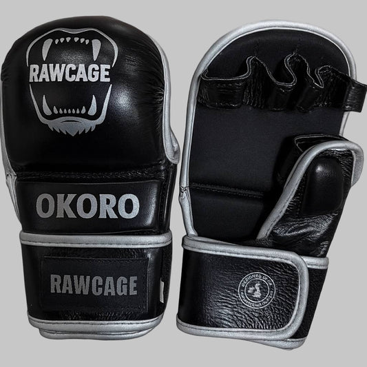 RAWCAGE ‘Okoro’ Cowhide Leather MMA Gloves