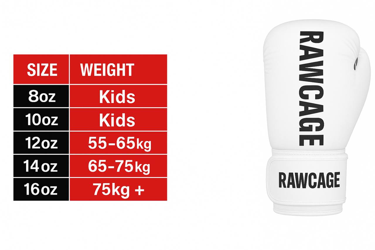 RAWCAGE NGOZI LACE SPARRING BOXING GLOVES