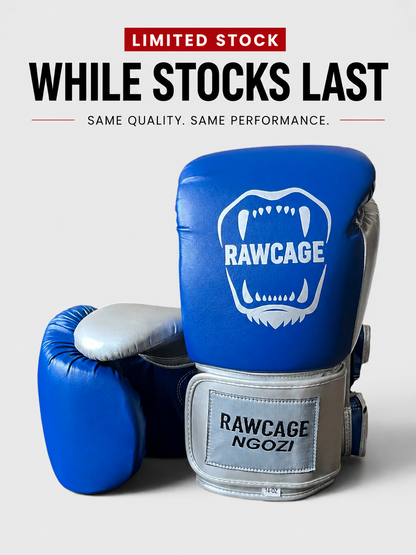 RAWCAGE BLUE NGOZI SPARRING BOXING GLOVES