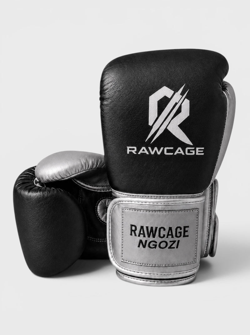 RAWCAGE BLACK NGOZI SPARRING BOXING GLOVES
