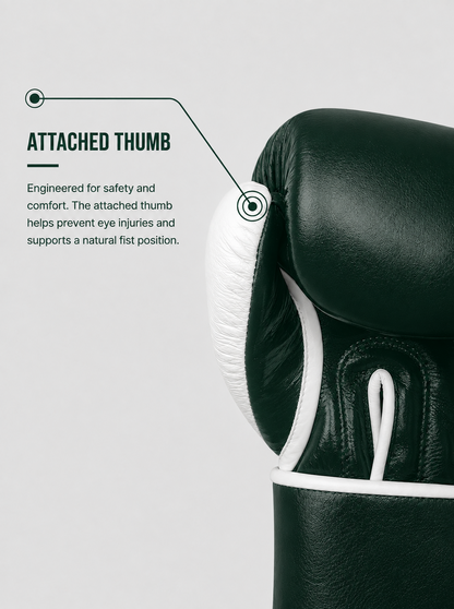 LIMITED EDITION RAWCAGE PHANTOM GREEN MAKARI COWHIDE LEATHER BOXING GLOVES